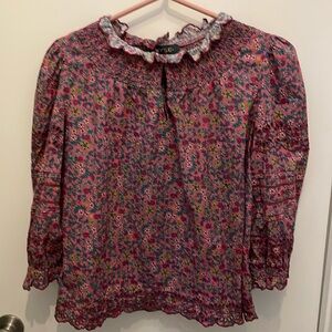 Wyse London cotton floral blouse size 3 (medium)